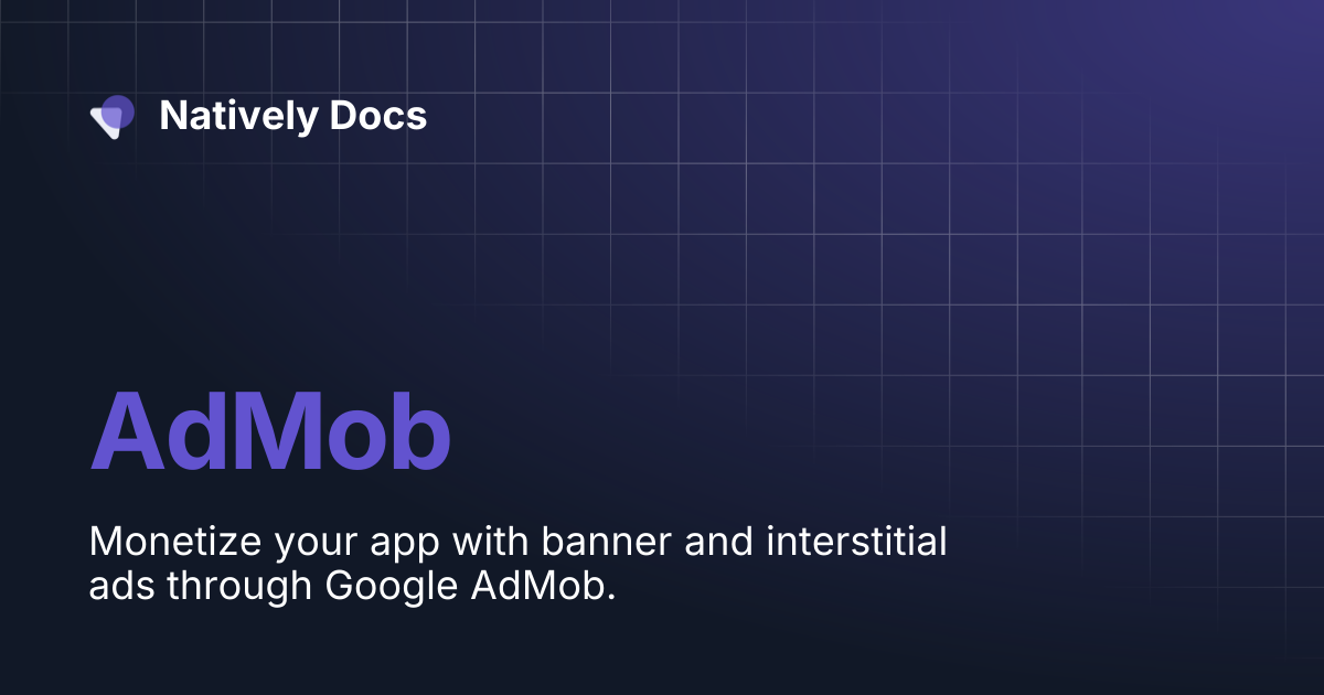 AdMob | Natively Docs